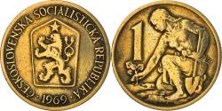 World Coins - Coin, Czechoslovakia, Koruna, 1969, , Aluminum-Bronze, KM:50
