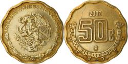 World Coins - Coin, Mexico, 50 Centavos, 2002, Mexico City, , Aluminum-Bronze, KM:549