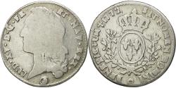 World Coins - Coin, France, Louis XV, 1/5 Écu au bandeau, 1/5 Ecu, 1772, Perpignan