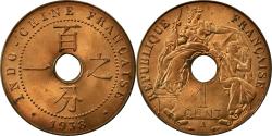 World Coins - Coin, French Indochina, Cent, 1938, Paris, , Bronze, Lecompte:99