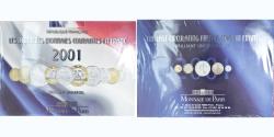 World Coins - Coin, France, Coffret 1 c. à 20 frs., 2001, Monnaie de Paris, BU,