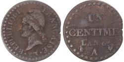 World Coins - Coin, France, Dupré, Centime, AN 6, Paris, , Bronze, KM:646
