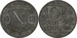 World Coins - Germany, Stadt Worms, 10 Pfennig, 1918, , Iron