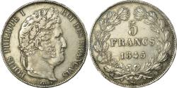 World Coins - Coin, France, Louis-Philippe, 5 Francs, 1845, Strasbourg, , Silver