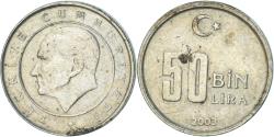 World Coins - Coin, Turkey, 50000 Lira, 50 Bin Lira, 2003