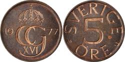 World Coins - Coin, Sweden, 5 Öre, 1977