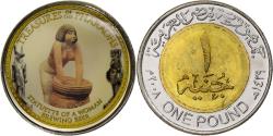 World Coins - Egypt, Token, Trésors des Pharaons, Statuette of A Brewing Beer, 2008/AH1429