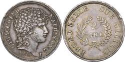 World Coins - Kingdom of Naples, Joachim Murat, 2 Lire, 1813, Naples, Silver,