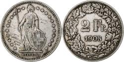 World Coins - Switzerland, 2 Francs, 1905, Bern, , Silver, KM:21