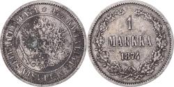 World Coins - Coin, Finland, Alexander II, Markka, 1874, Helsinki, , Silver, KM:3.2