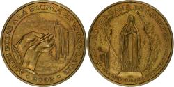 World Coins - France, Token, Source de Lourdes, 2002, Brass,
