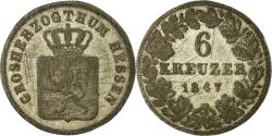 World Coins - Coin, German States, HESSE-DARMSTADT, Ludwig II, 6 Kreuzer, 1847,