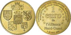 World Coins - France, Token, 1 Euro de l'Alliance Nord-Ouest, 1998, Brass,