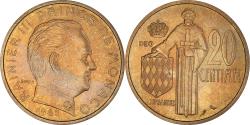 World Coins - Coin, Monaco, Rainier III, 20 Centimes, 1962, , Aluminum-Bronze, KM:143