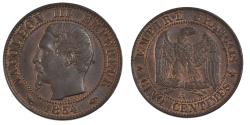 World Coins - Coin, France, Napoleon III, Napoléon III, 5 Centimes, 1854, Paris,