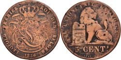 World Coins - Coin, Belgium, Leopold I, 5 Centimes, 1856, , Copper, KM:5.1