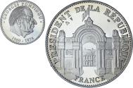 World Coins - France, Medal, Les Présidents de la République, Georges Pompidou, Politics