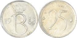 World Coins - Coin, Belgium, 25 Centimes, 1968