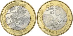 World Coins - Finland, 5 Euro, Nordic Nature Series - Wilderness, 2014, Vantaa, Bi-Metallic