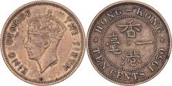 World Coins - Hong Kong, George VI, 10 Cents, 1950, Nickel-brass, , KM:25
