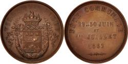 World Coins - France, Medal, Ville de Lille, Fête Communale, Arts & Culture, 1862, Lecomte