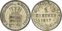 World Coins - Kingdom of Württemberg, Karl I, Kreuzer, 1867, Billon, , KM:612