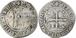World Coins - France, Charles VIII, Dizain Karolus, Rouen, , Billon, Gadoury:82