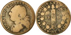 World Coins - Coin, France, 12 deniers français, 12 Deniers, 1792, Strasbourg,
