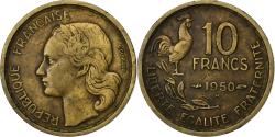 World Coins - France, 10 Francs, Guiraud, 1950, Beaumont - Le Roger, Aluminum-Bronze