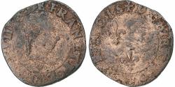 World Coins - France, Henri III, Double Tournois, Bourges, Copper, , Gadoury:455