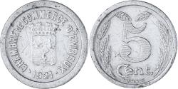 World Coins - Coin, France, Chambre de commerce d'Evreux, 5 Centimes, 1921,