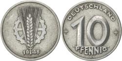 World Coins - GERMAN-DEMOCRATIC REPUBLIC, 10 Pfennig, 1948, Berlin, , Aluminum, KM:3