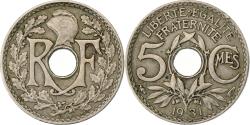 World Coins - France, 5 Centimes, Lindauer, 1931, Paris, Copper-nickel,