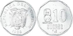 World Coins - Coin, Ecuador, 10 Sucres, Diez, 1988