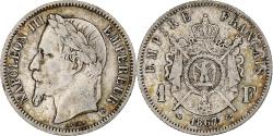 World Coins - France, Franc, Napoléon III, 1867, Bordeaux, Silver, , Gadoury:463