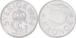 World Coins - Coin, Sweden, 5 Kronor, 1984