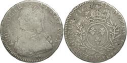 World Coins - Coin, France, Louis XV, 1/2 Écu aux branches d'olivier, 1/2 ECU, 44 Sols, 1734