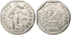 World Coins - France, 2 Francs, Semeuse, 1998, Nickel, , Gadoury:547, KM:942.1
