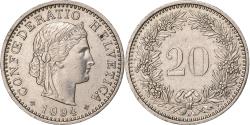 World Coins - Switzerland, 20 Rappen, 1994, Bern, Copper-nickel, , KM:29a