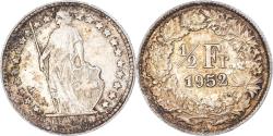 World Coins - Coin, Switzerland, 1/2 Franc, 1952