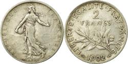 World Coins - Coin, France, Semeuse, 2 Francs, 1902, Paris, , Silver, KM:845.1