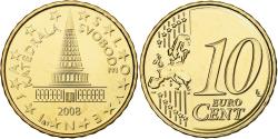 World Coins - Slovenia, 10 Euro Cent, 2008, Brass, , KM:71