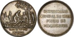 World Coins - France, Token, Dispensaire général de Lyon, 1818, Silver, Penin,