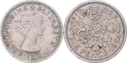 World Coins - Coin, Great Britain, 6 Pence, 1954