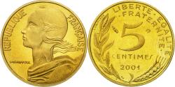 World Coins - Coin, France, Marianne, 5 Centimes, 2001, Paris, , Aluminum-Bronze