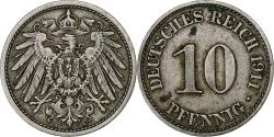 World Coins - Germany, 10 Pfennig, 1911, Berlin, Cupronickel,