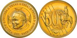 World Coins - Vatican, Medal, 50 C, Essai-Trial Jean Paul II, 2002, , Brass