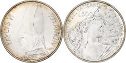 World Coins - Vatican, Paul VI, 500 Lire, 1966 - Anno IV, Rome, , Silver, KM:91
