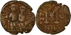 Ancient Coins - Coin, Justin II, Follis, 570-571, Nicomedia, , Copper, Sear:369