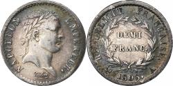 World Coins - France, Demi Franc, 1808, Paris, Silver, , Gadoury:398